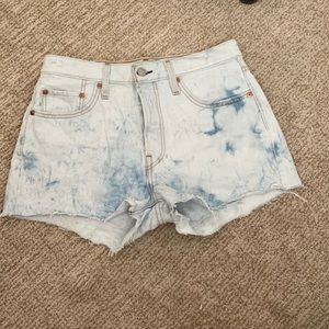 Blue Levi jean shorts